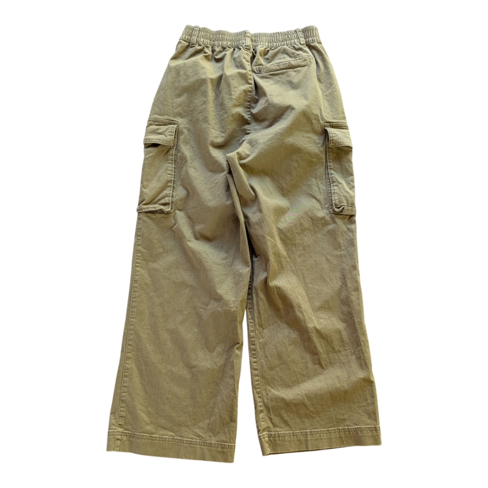 Old Navy Extra High Rise Wide Leg Cargo‎ Pants Moss Green Sz M - Picture 4 of 8
